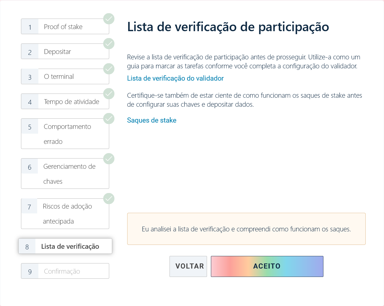 Lista de verificação